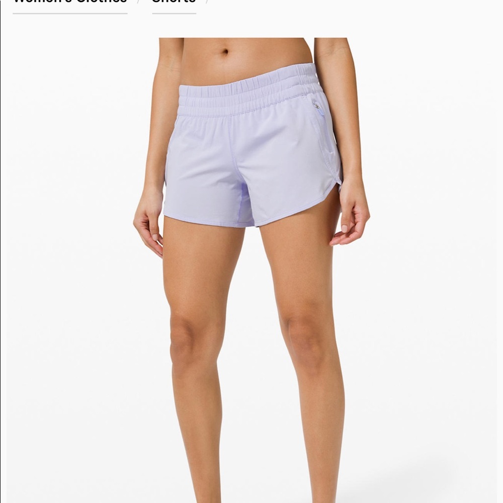 Lululemon Tracker V short in serene blue